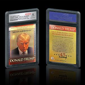 TRUMP Mugshot Polychrome Laser Trading Card - Graded Gem-Mint 10 Buy Cheap Visit