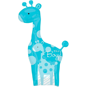 It's a Boy Giraffe Balloon Shipping Discount Authentic