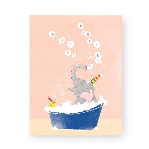 Elephant In Birthday Tub - Blank Outlet Looking For