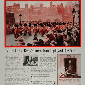 1934 Ad GE Radio King George V Band Grenadier Guards - ORIGINAL ADVERTISING MIX6 Discount Largest Supplier