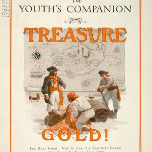1925 Cover Youths Companion Pirate Treasure Map Art Buccaneer Privateer YYC6 Discount Reliable