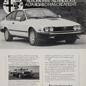 1985 Alfa Romeo Sports Car Technology Original Print Ad - ORIGINAL ALFAR Many Kinds Of Cheap Online