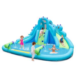BOUNTECH Inflatable Water Slide, Dinosaur Kids Mega Waterslide Park for Outdoor w/Dual Slides for Racing Fun Online Online Cheap Online