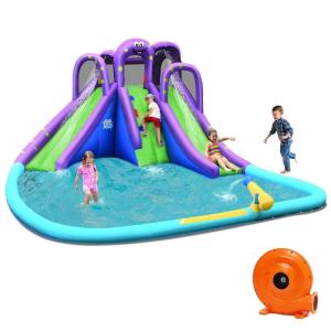 BOUNTECH Inflatable Water Slide, 18x16.5FT Mega Kids Waterslide Park Bounce House w/Dual Slides Deals Cheap Online