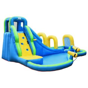 BOUNTECH Inflatable Water Slide, 16x12FT Mega Waterslide Park for Kids Backyard w/Adventure Long Slide, Splash Pool Buy Cheap Excellent