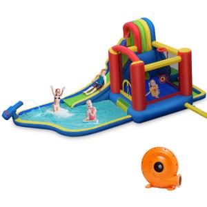 BOUNTECH 19FTx 9FTx 7.5FT Giant Water Park Long Kids Water Slide w/Water Pool Free Shipping Supply
