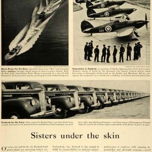 1941 Ad WWII Packard Cars War Production Efforts Air Force Navy Airplane LF5 Amazon Cheap Pice