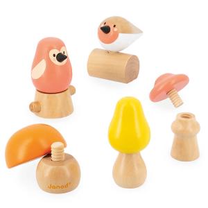 Birds and Mushroom Screw Toys by Janod Buy Cheap How Much