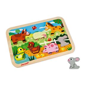 Wooden Chunky Puzzle Farm Clearance In China