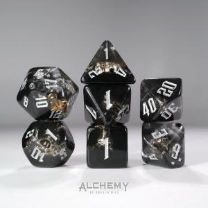 7pc Hidden Spirit  with Silver Ink by Alchemy Dice Cheap 100% Original