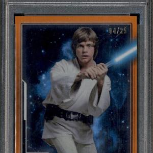 2021 Star Wars Legacy Orange Refractor Luke Skywalker /25 PSA 8 Free Shipping Nicekicks