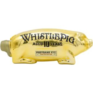 WhistlePig Limited Edition 10 Years Aged Gold Edition Piggybank Rye 1L Outlet Excellent