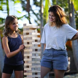 Jenga Giant (Stacks to Over 4 Feet) Precision-Crafted, Premium Hardwood Game with Heavy-Duty Carry Bag (Authentic Jenga Brand Game), KB1367-A5-B3-P1 With Paypal For Sale