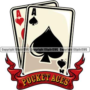 Poker ACES Quote Poker Card Color Design Element White Background Casino Texas Hold EM Game Gamble Gabler Gambling Winner Play Bet Win Las Vegas Jackpot Chip Art Design Logo  Clipart SVG Sale View