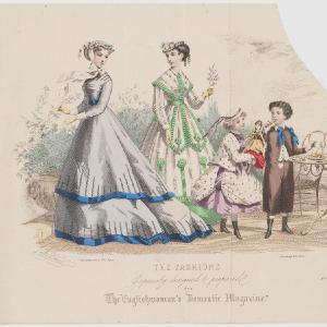 'The Fashions', May 1867. Visiting toilet, country toilet, costume for a little girl between six and seven years old and costume for a little boy between eight and nine years old Greetings Card Shipping Outlet Store Online