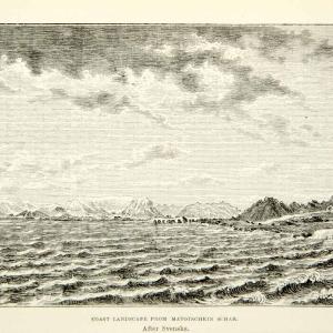 1882 Wood Engraving Coast Arctic Ocean Matotschkin Nowaja Semija Russia XGYC4 Amazing Pice Cheap Online