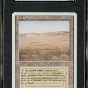 1994 Magic the Gathering Revised Edition Rare Savannah SGC 8 Cheap Sale View