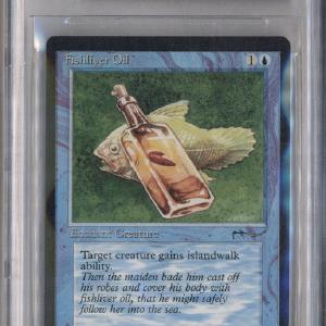 1993 Magic the Gathering Arabian Nights Fishliver Oil C1 B Light 1 BGS 8 Cost Online