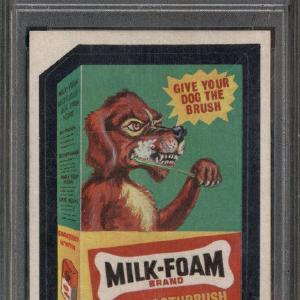 1973 Topps Wacky Packs 4th Series Milk Foam PSA 8 Cheap Sale Huge Surprise