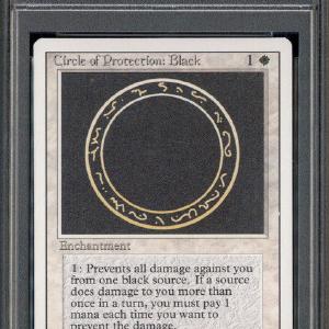 1994 Magic the Gathering Revised Circle of Protection: Black PSA 10 Discount Online Online