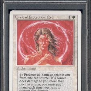 1994 Magic the Gathering Revised Circle of Protection: Red PSA 9 Sale For Cheap