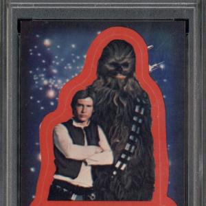 1977 Star Wars Sticker #12 Han and Chewbacca PSA 9 Best Sale Cheap Online