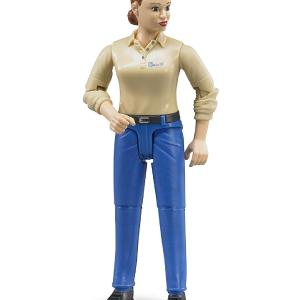 Bruder Woman Light Skin Blue Jeans Figurine Get Authentic Cheap Pice