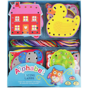 Buddy And Barney Alphabet Lacing Card Set Cheap Sale Looking For