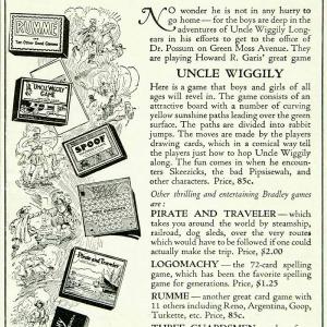 1923 Ad Milton Bradley Uncle Wiggily Board Game Children Toy Springfield MA YYC4 Best Deals
