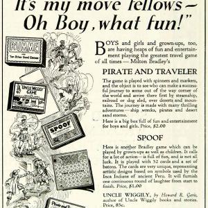 1923 Ad Milton Bradley Pirate And Traveler Spoof Board Game Children Toy YYC4 Sale Free Shipping