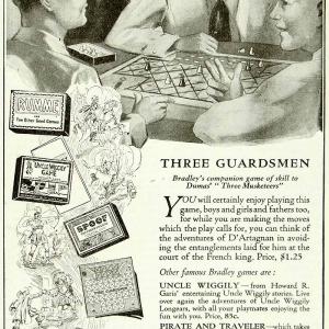 1923 Ad Milton Bradley Three Guardsmen Board Game Children Toy Three YYC4 Cheap Sale The Cheapest