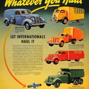 1938 Ad International Trucks Tractors Delivery Models - ORIGINAL ADVERTISING F2A Free Shipping Low Pice