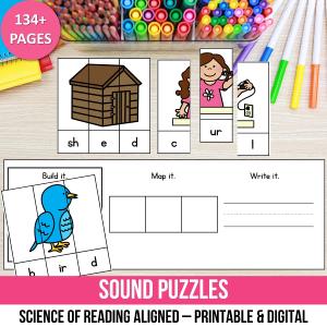 Word Puzzles | Science of Reading Activities Small Group Centers Outlet Purchase