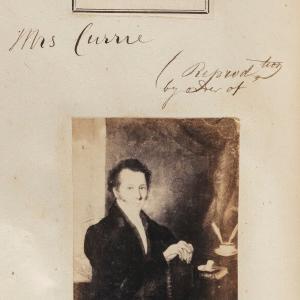 'Reproduced by order of Mrs Currie' Portrait Print Very Cheap Sale Online