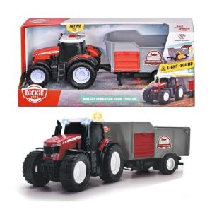 Dickie Toys Massey Ferguson Farm Trailer with Lights Cheap Sale Big Sale