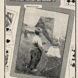 1903 Original Ad Congress Toboggan Kite Playing Cards - ORIGINAL OLD3 Comfortable Online