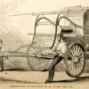 1854 Wood New York City Fire Department Fire Engine No. 38 Firefighting Historic Discount Authentic Online