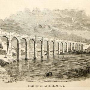 1851 Wood Engraving High Aqueduct Bridge Harlem River Bronx Manhattan NYC YGP1 In China Sale Online