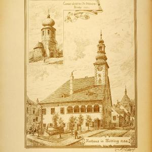 1896 Print Rathaus Tower Modling Austria Architecture ORIGINAL HISTORIC AR3 Supply Online
