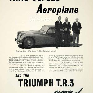 1957 Ad -Standard-Triumph TR3 Sport Car Classic Auto Peter Mitchell-Thomson YMT2 Where To Buy Cheap Real
