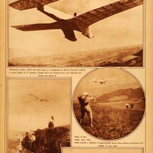 1922 Rotogravure Glider Airplane Klemperer Berlin Aero Club Historic Aviation Free Shipping Sale Online