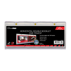 187mm Double Booklet Card UV ONE-TOUCH Magnetic Holder With Credit Card Free Shipping