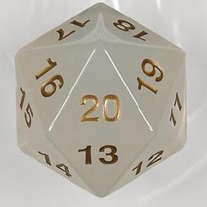55mm Transparent D20 (Pearl w/ Gold) Spin-Down Die Discount Footlocker Pictures