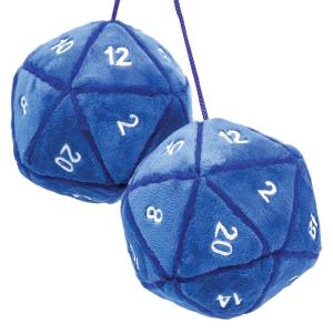 20-Sided Blue Plush Dangler Perfect Cheap Pice