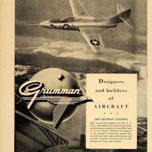 1948 Ad Grumman Panther U.S. Navy Jet Fighter Airplane - ORIGINAL TM1 Outlet The Cheapest
