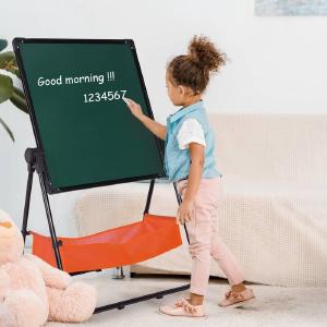 Adjustable Art Easel Whiteboard&Chalkboard Double Sided Stand For Kids(Black) KB379 Shop Offer Cheap Pice
