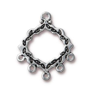 28mm Cathedral Link by TierraCast - Antique Silver Discount View