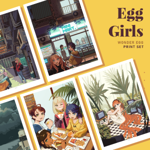 Egg Girls Print Set Cheap Sale Exclusive