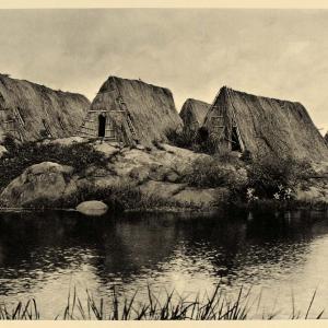 1930 Noun River Cameroon African Fishermen Huts Houses - ORIGINAL AF2 Cheap Low Cost