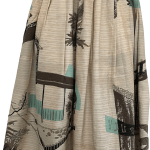 50’s Palm Springs Circle Skirt Novelty Print Swing Fashionable For Sale